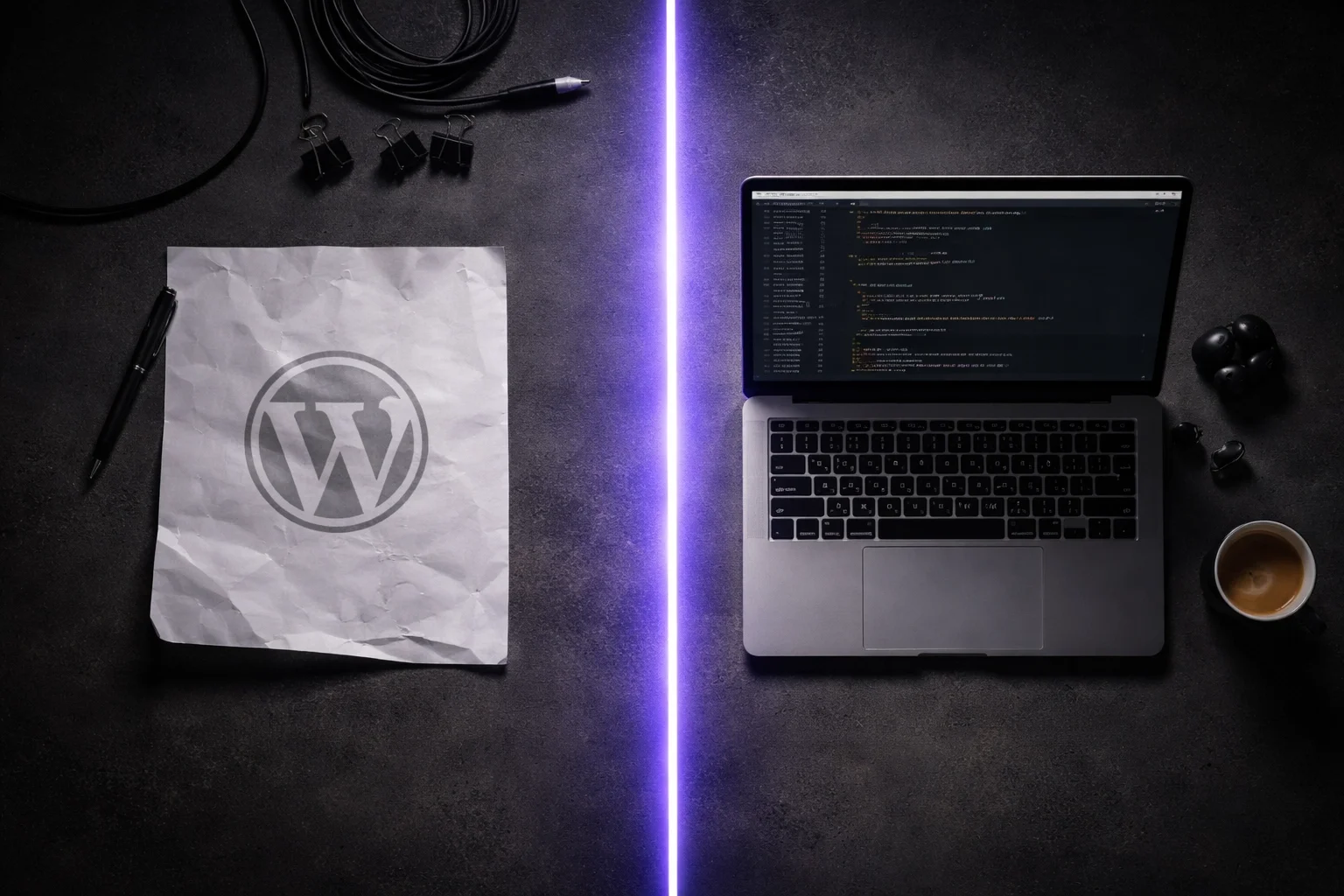 Astro-Logo neben WordPress-Logo als Symbol für den Technologiewechsel